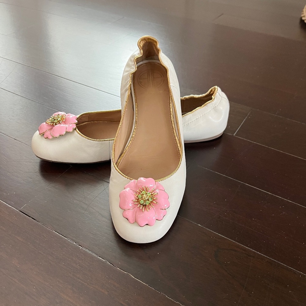 Lilly Pulitzer Classic White Ballet flats
